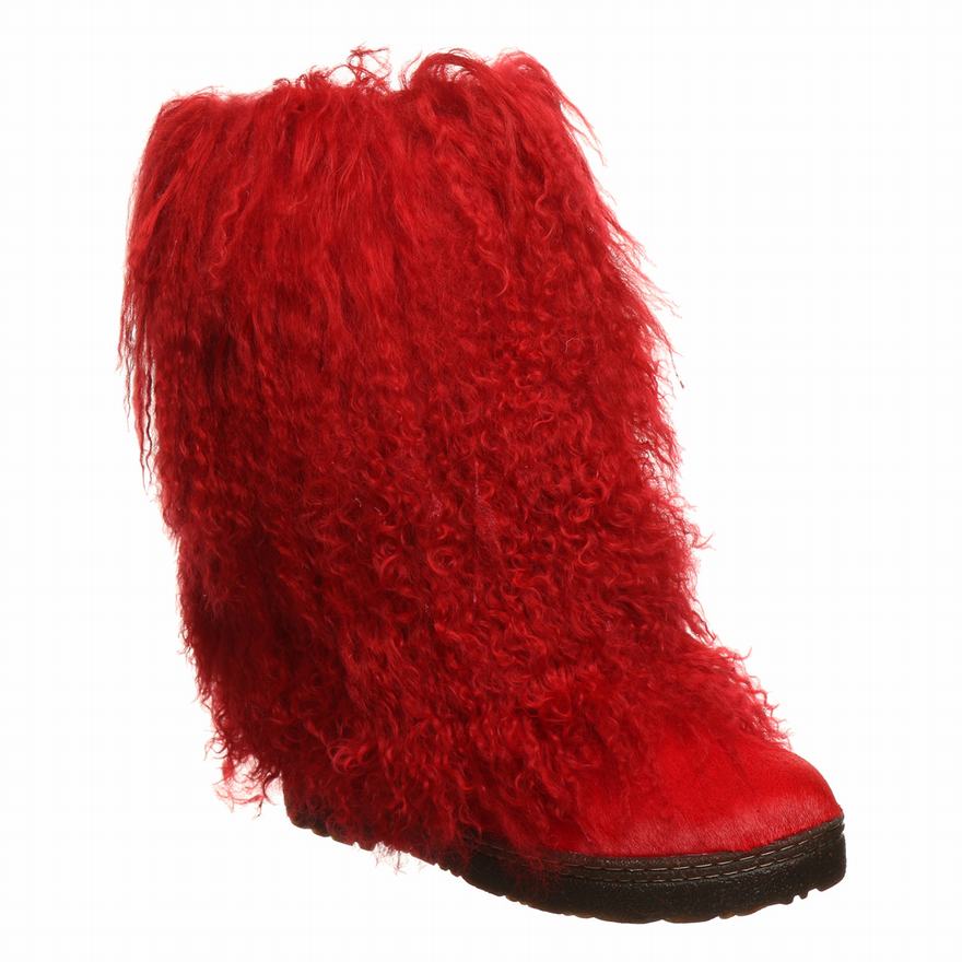 Bearpaw Boetis Winter Boots UK - Women's Boots Red ||UAHNRJ-201||